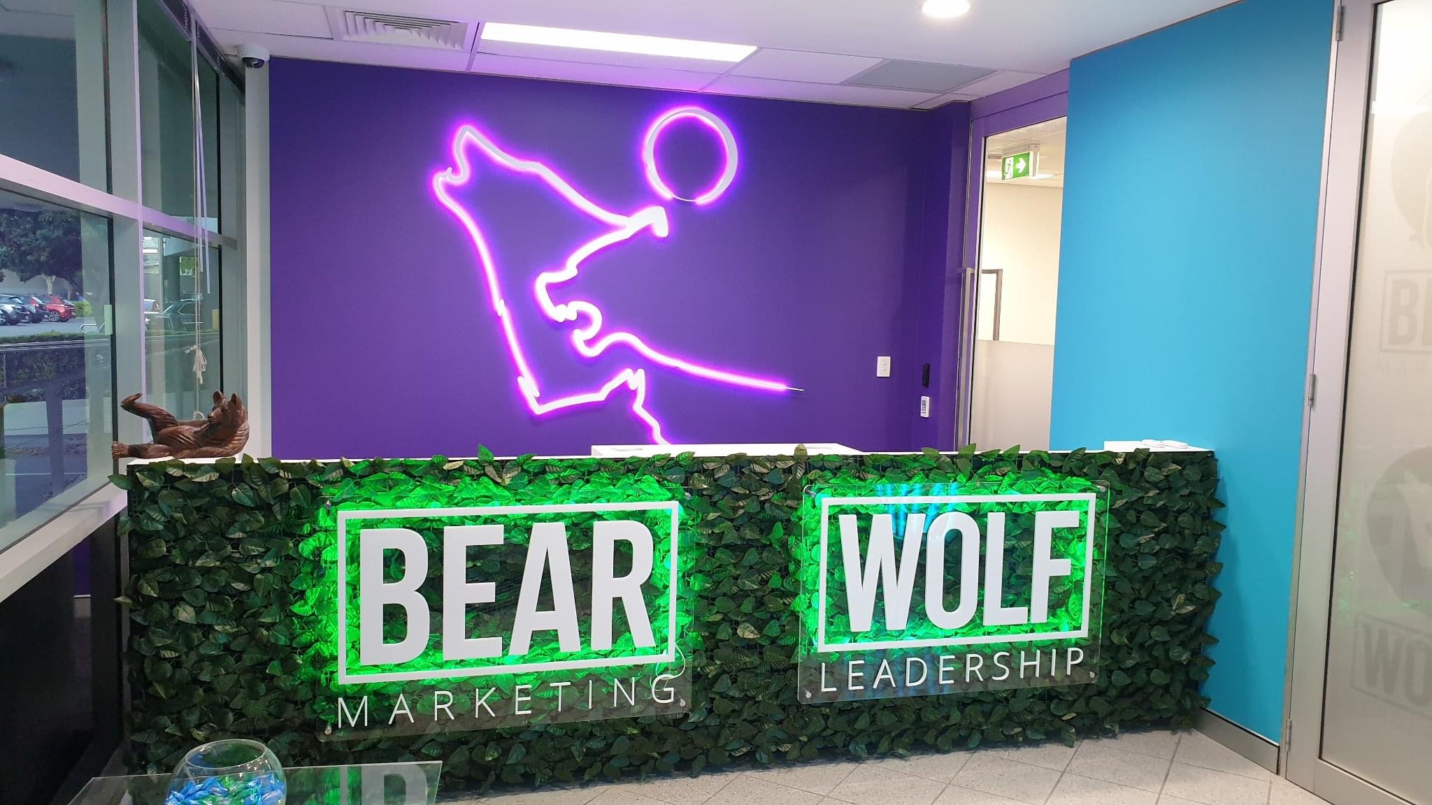 Wolf Leadership Illuminated Reception Sign