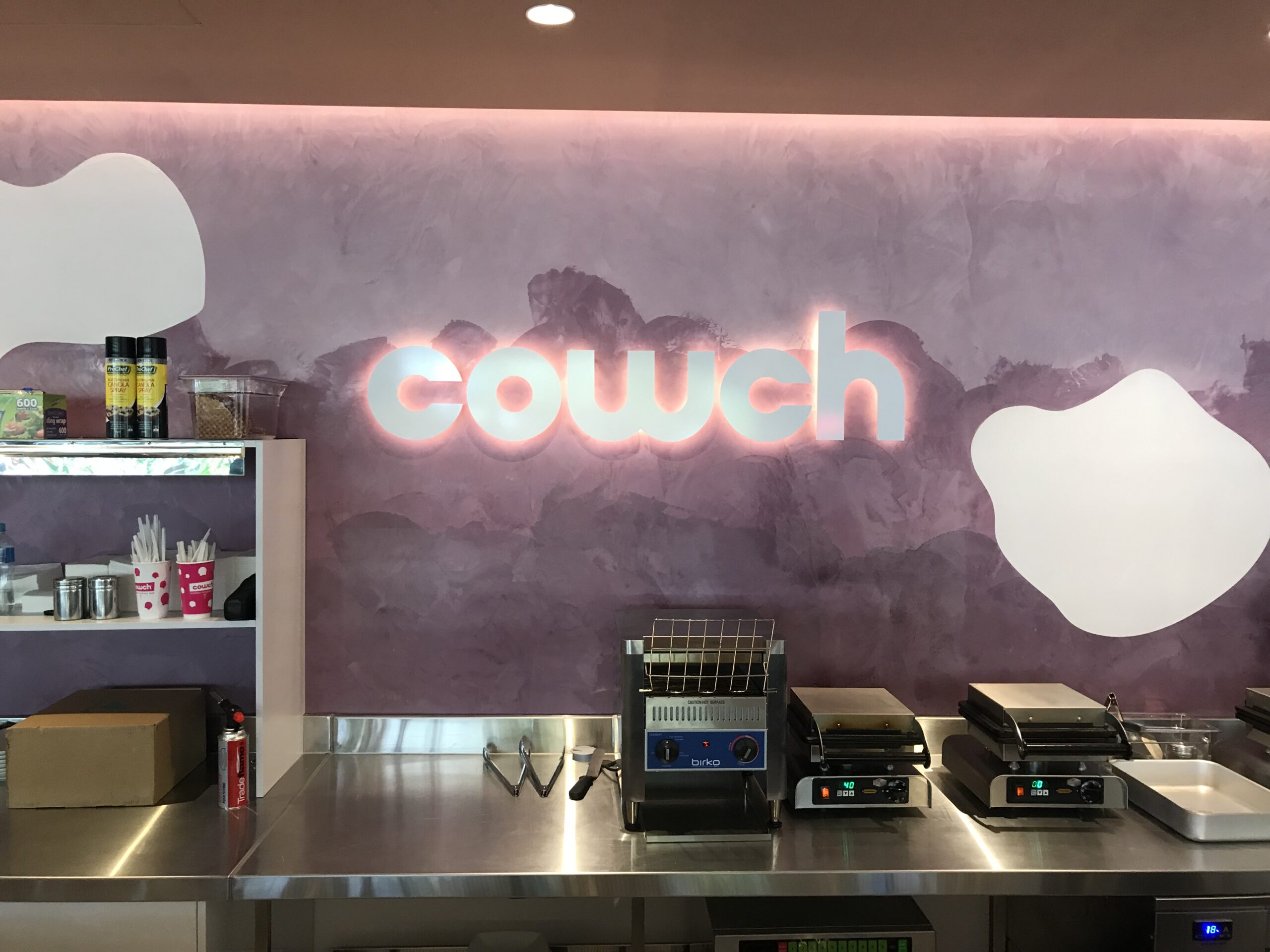 Cowch Illuminated Sign