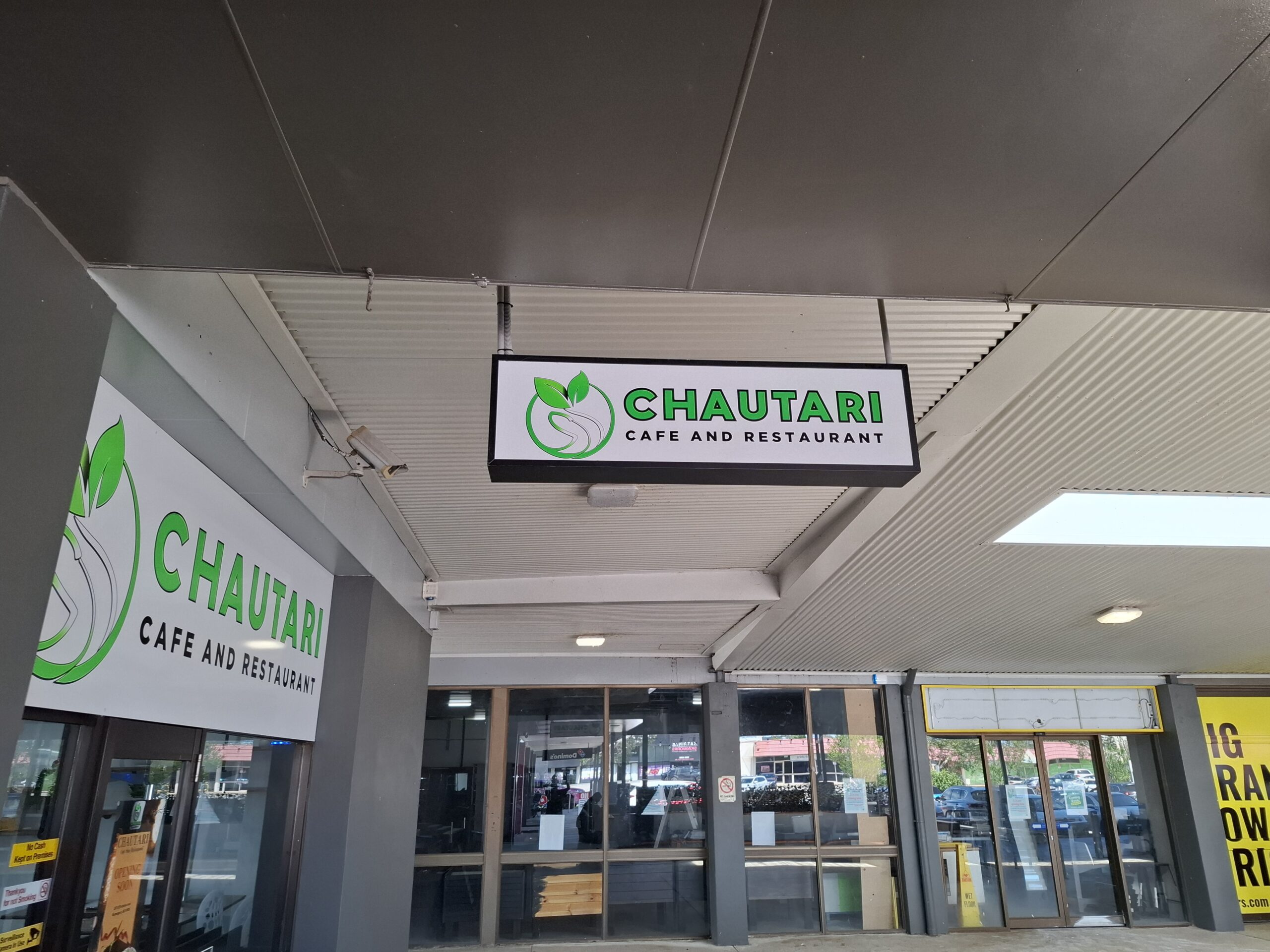 Chautariawningsign
